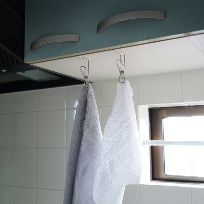 Kitchen Gadgets Organizer - Stainless Steel Kitchen Glove Organizer Clamp