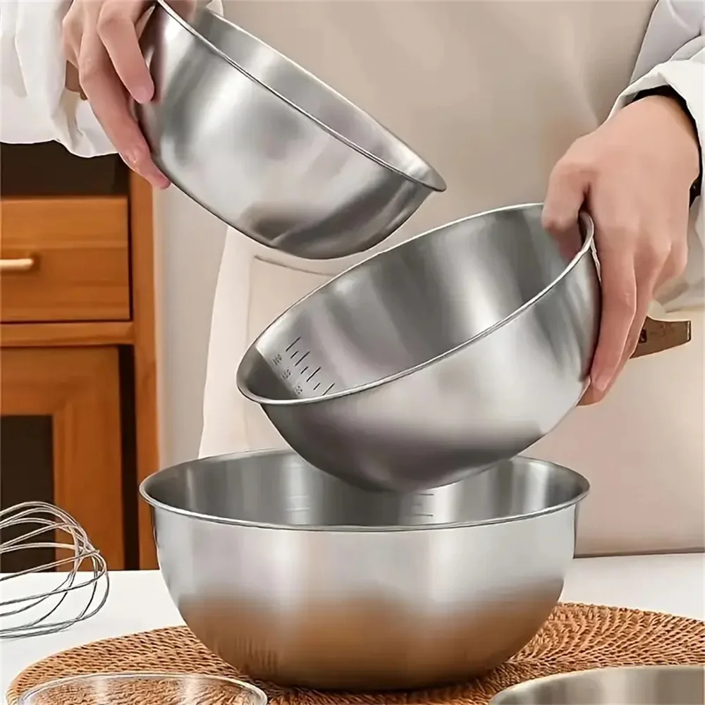 2026 Stainless Steel Mixing Bo - Kitchen Gadgets Organizer recension och pris