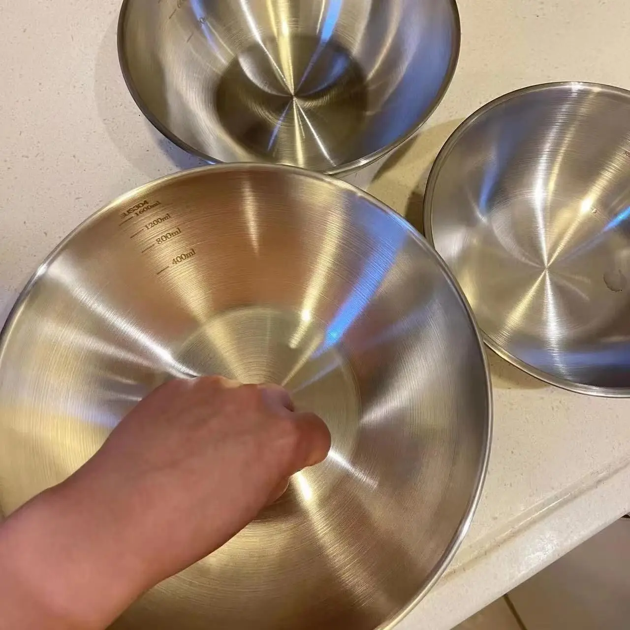 2026 Stainless Steel Mixing Bo - Kitchen Gadgets Organizer recension och pris