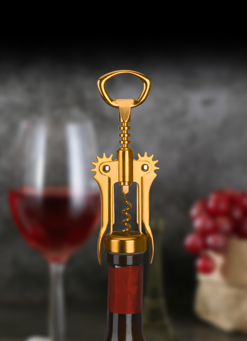 Dark Gold Wine Opener With Win - Kitchen Gadgets Gold recension och pris